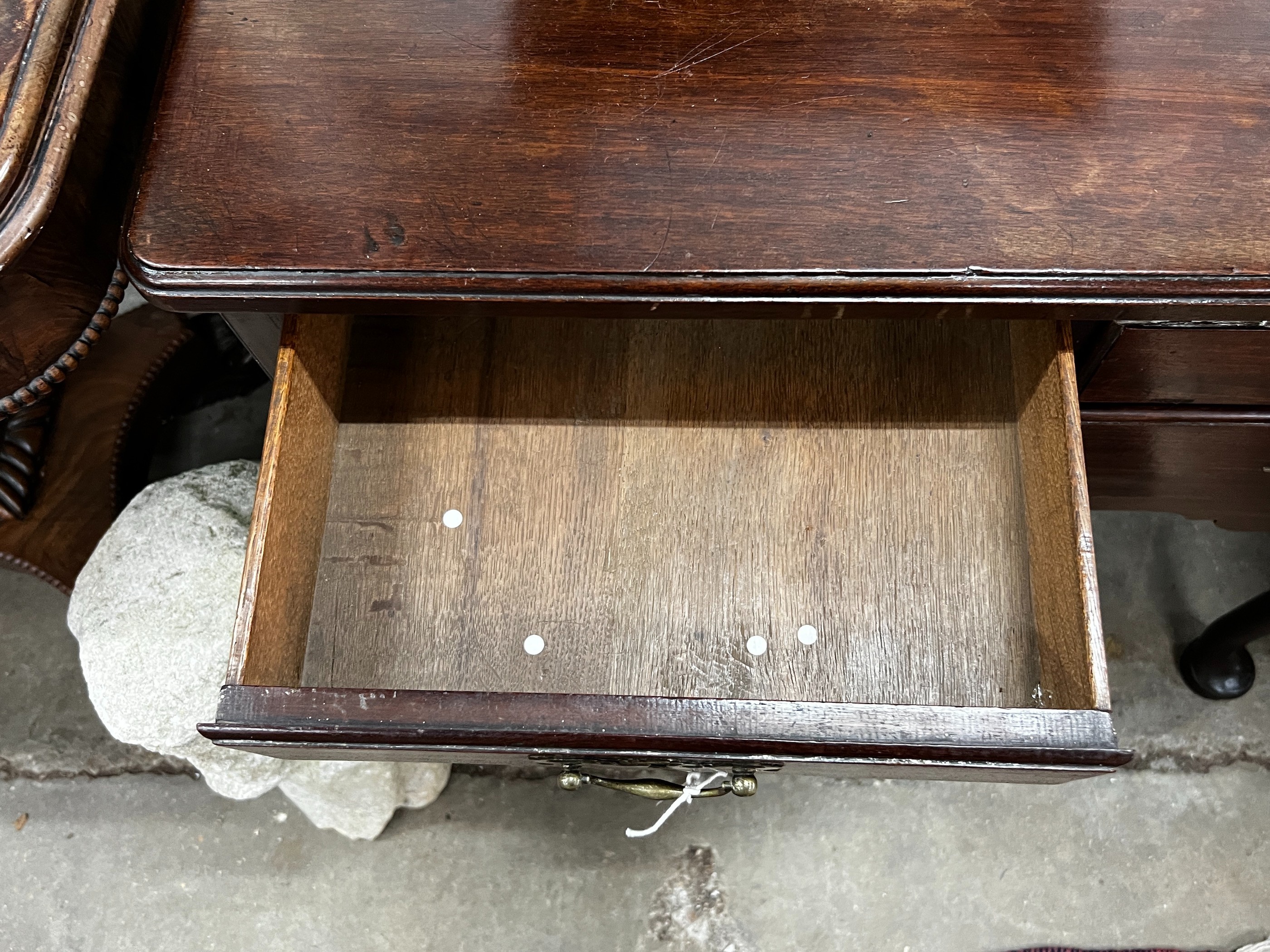 A George III style mahogany lowboy, width 66cm, depth 45cm, height 73cm